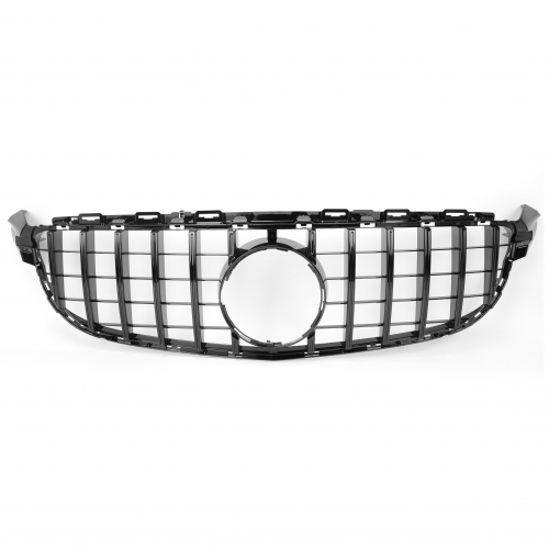 Mercedes GT Look Grill W205 S205 C63 AMG 15-18 glossy black