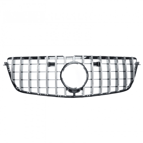 für Mercedes GT LOOK Grill GL X166 W166 GLANZ CHROM Kühlergrill Frontgrill