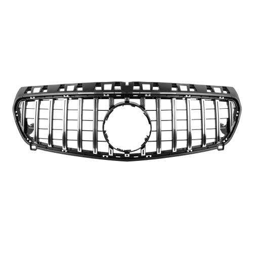 für Mercedes GT LOOK Grill A-KLASSE W176 12-15 GLANZ CHROM Kühlergrill Front