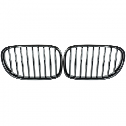 für BMW 5er F07 Gran Turismo Nieren Grill GLANZ SCHWARZ Einzelsteg Kühlergrill