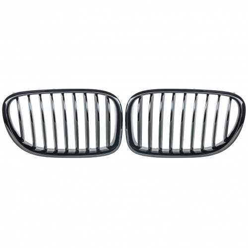 für BMW 7er F01 F02 F03 F04 ab Mopf. Nieren Grill GLANZ SCHWARZ Einzelsteg