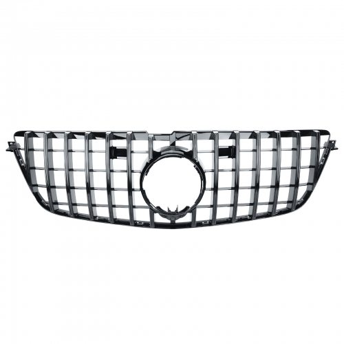 für Mercedes GT LOOK Grill GL X166 W166 GLANZ SCHWARZ Kühlergrill Frontgrill