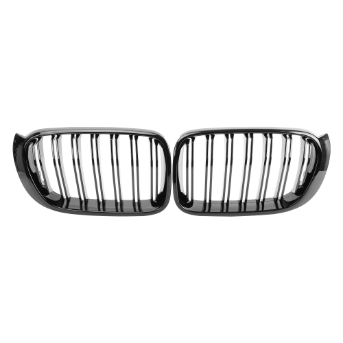 für BMW X3 F25 X4 F26 ab 2014 Nieren Grill Kühlergrill GLANZ SCHWARZ Doppelsteg