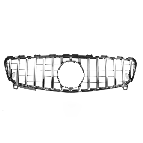 für Mercedes GT LOOK Grill A-KLASSE W176 15-19 GLANZ CHROM Kühlergrill Front