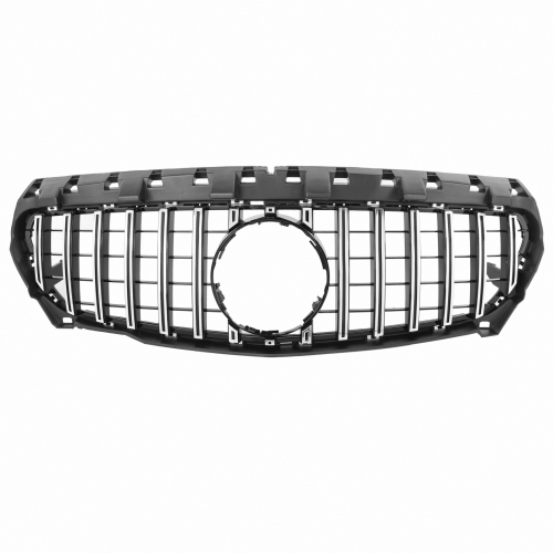 für Mercedes GT LOOK Grill CLA C117 A117 W117 GLANZ CHROM Kühlergrill vor Mopf.