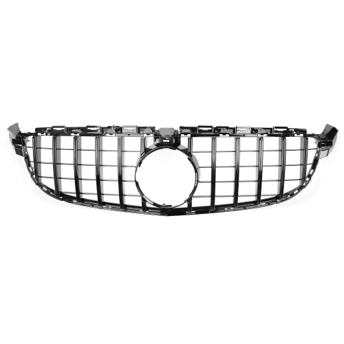 Mercedes GT Look Grill W205 S205 C63 AMG camera glossy black