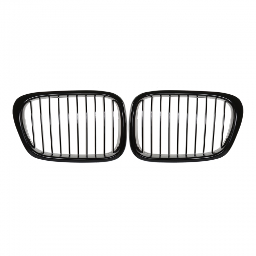 RADIATOR GRILLE SINGLE BAR KIDNEY GRILL FITS FOR BMW 5 SERIES E39 95-00 BLACK