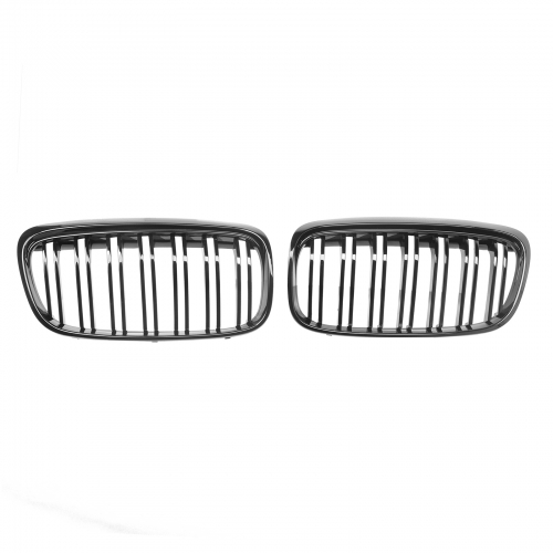 RADIATOR GRILLE KIDNEY DOUBLE BAR GRILLE FOR BMW 2 SERIES F45 2013-2018 GLOSSY BLACK