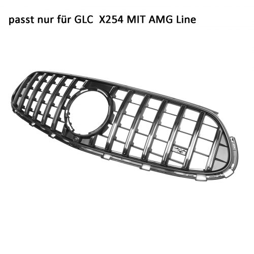 KÜHLERGRILL PANAMERICANA PASSEND FÜR MERCEDES GLC X254 AMG LINE AB 2023 CHROM