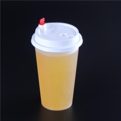 Custom Disposable Plastic Cup Lid for 90mm Diameter Bubble Tea Cup