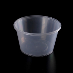 Disposable Eco-Friendly Clear Packing Plastic Salad Bowl with Lid