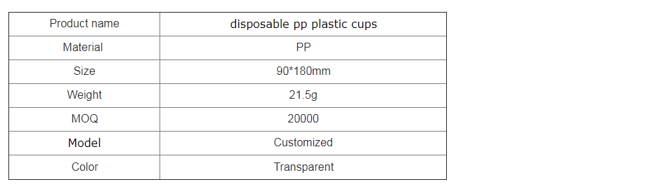 disposable high quality coffee juice tea corn plastic cup