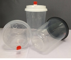 一次性泡泡Boba奶茶冰沙杯塑料透明PP PET杯