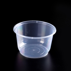 Plastic disposable round soup bowl 500ml