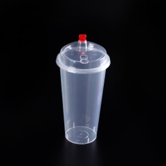 500ML pp disposable injection cup for milky tea or fruit juice