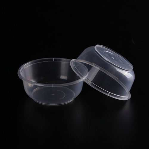High quality Disposable PET plastic salad bowl with/without lid