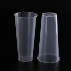 cheap disposable clear plastic milk tea drinking disposable pp milk tea cup