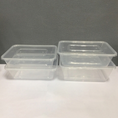 Plastic take away microwave food container