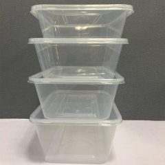 Plastic take away microwave food container