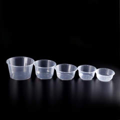 PP disposable clear round plastic takeaway salad bowl with lid
