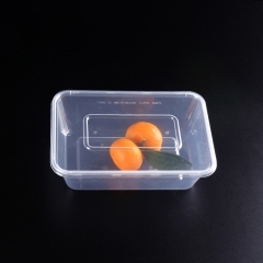 High Quality Rectangular plastic disposable microwave pp food container