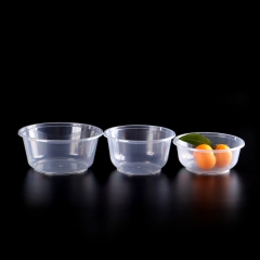 Disposable pp plastic round food container/meal prep container/plastic bowl