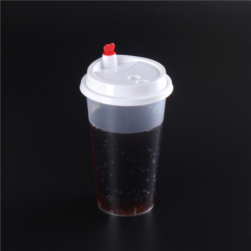 一次性透明塑料PET冰镇咖啡杯12oz 360ml带有90mm盖子的茶杯