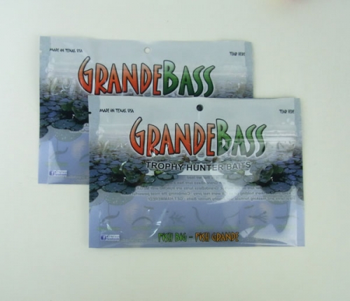 Custom Printed Plastic Fishing Lure Zip Lock Bags