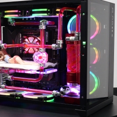 Syscooling ART31 water cooling coolant resrvoir transparent T virus reservoir with RGB light