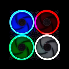 Syscooling Ultra quiet 120*120mm Colorful Aperture LED light Fan 3pin/4pin PC cooling DIY