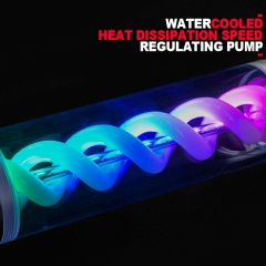 Syscooling ART32 water cooling coolant resrvoir transparent T virus reservoir with RGB light