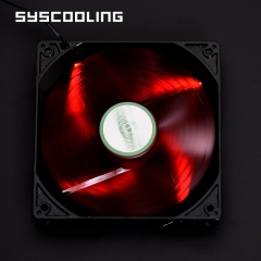 Syscooling 120mm silent fan DC12V water cooling fan pc with colored Led lights