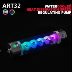 Syscooling ART32 water cooling coolant resrvoir transparent T virus reservoir with RGB light