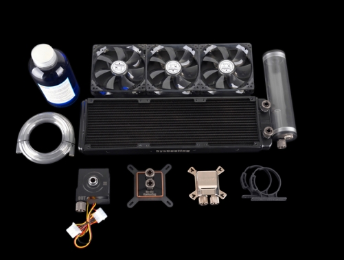 Syscooling water cooling kit for AMD AM4 socket CPU silver color whole  metal copper water block DIY PC water cooling kit