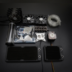 Syscooling liquid cooling colorful control system with high performance water pump and 240mm heat sink