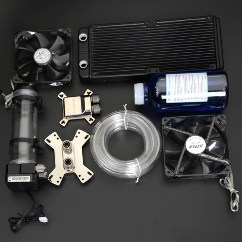 PC Liquid Water Cooling Kit 240mm Radiator Pump Reservoir CPU