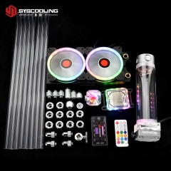 Syscooling PC water cooling kit for AMD AM4 ryzen CPU socket 240mm copper radiator RGB support