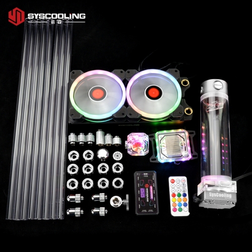 Syscooling PC water cooling kit for AMD AM4 ryzen CPU socket 240mm copper radiator RGB support