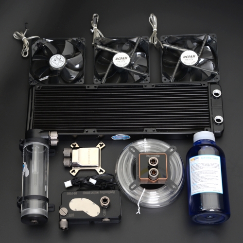 Syscooling water cooling kit for AMD AM4 socket CPU silver color whole  metal copper water block DIY PC water cooling kit