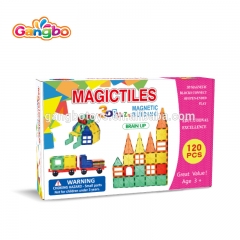 CE/CPC/ASTM/GCC Certification 120 pcs magnetic building blocks, magna tiles kid game toys for kids