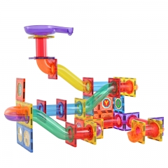 New design 108pcs marble run set magnetic tiles