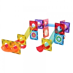 ABS Plastic Magnetic Tiles Educational 3D Blocks Building Marble Run Toys