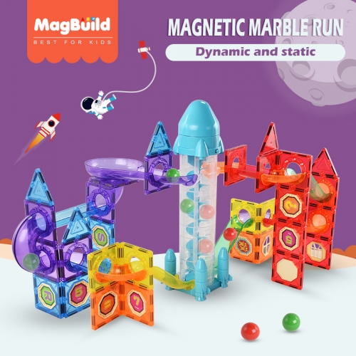Colored window magnetic sheet, pipe building block, children's magnetic puzzle construction, transparent assembly lift toy