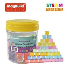Rainbow Cube 40 Pieces (Jelly)