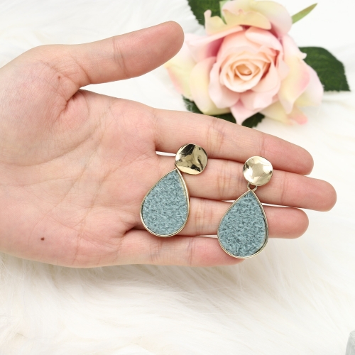 Foyte Fashion Geometric Earrings Dangle Waterdrop Earring Jewelry Unique Ear Stud Gift for Women