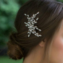 Aceorna Silver Wedding Crystal Hair Comb Bride Headpieces Sparkly Festival Hair Accessoires Gift for Women and Girls