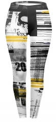 leggings yellow newspaper