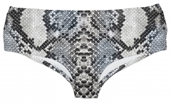 Women panties snake skin classic gray big