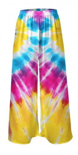 Chiffon pants tie dye