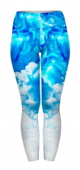 High waist leggings blue expolsion